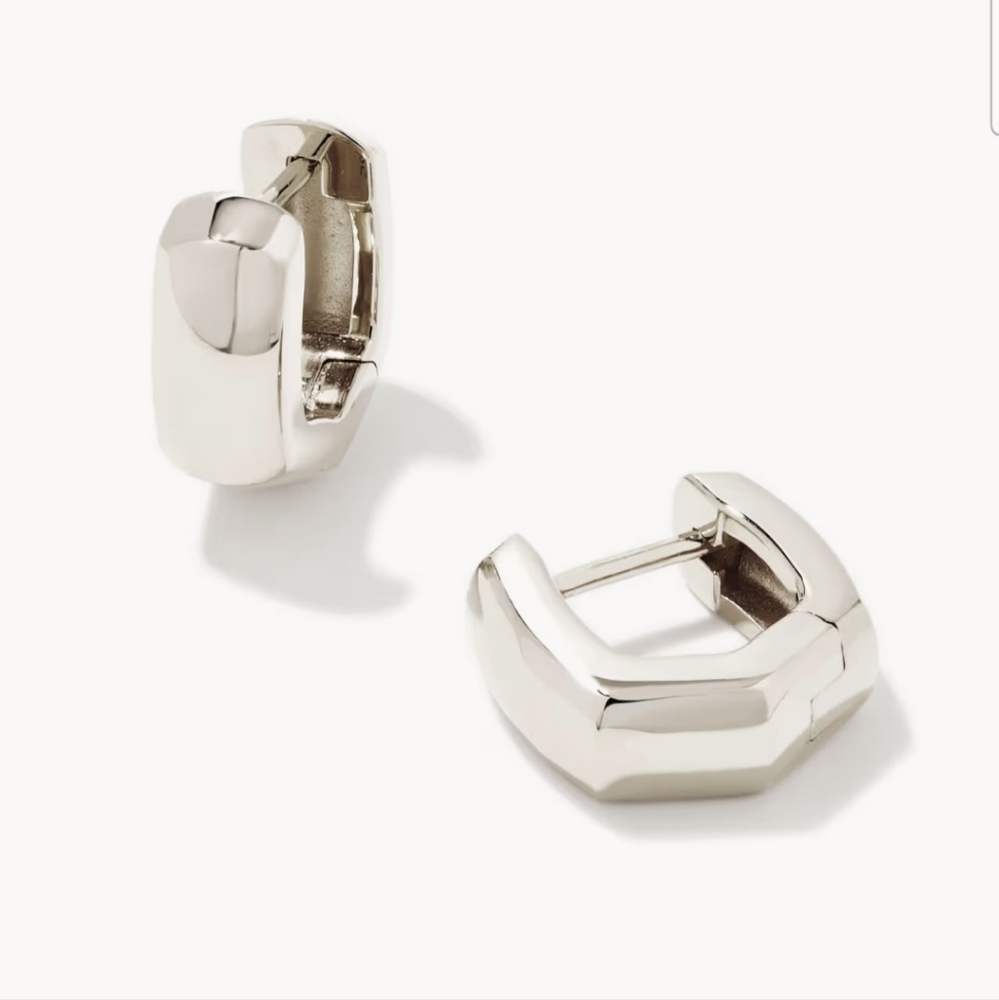 Kendra Scott Silver Huggie Earrings